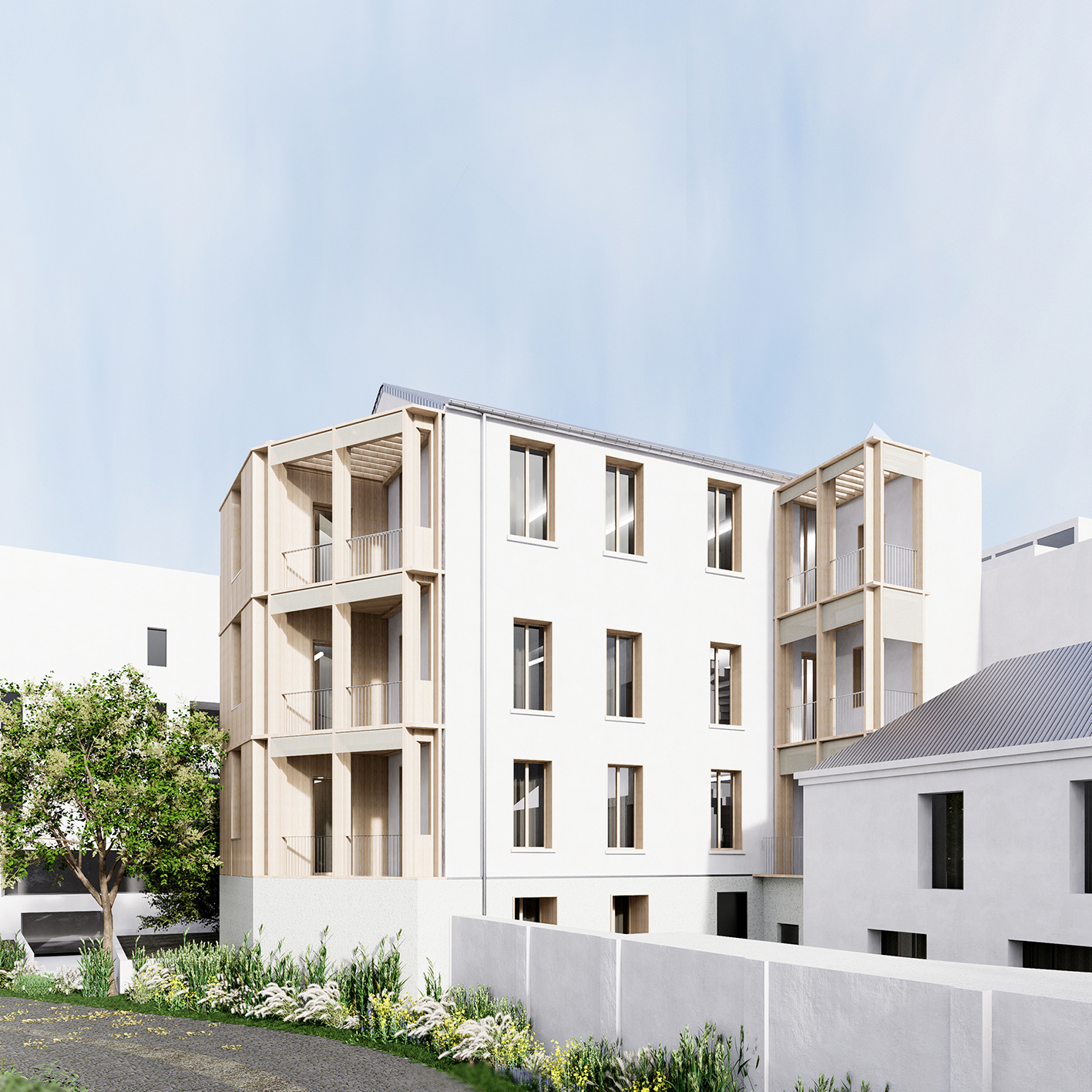 Restructuration de 11 logements, Montreuil — réhabilitation, extension et surélévation